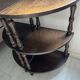 Pair of modular corner shelves in half-moon console – Napoleon I style