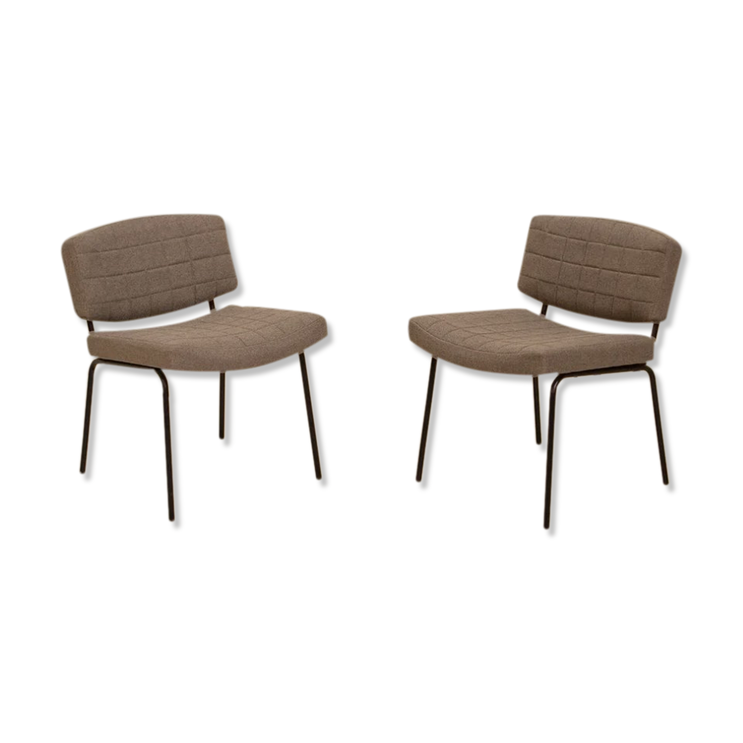 Pair of armchairs "Conseil" by Pierre Guariche for Meurop 60's