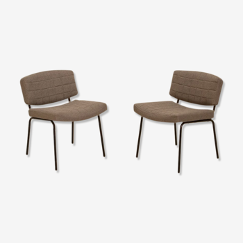 Pair of armchairs "Conseil" by Pierre Guariche for Meurop 60's