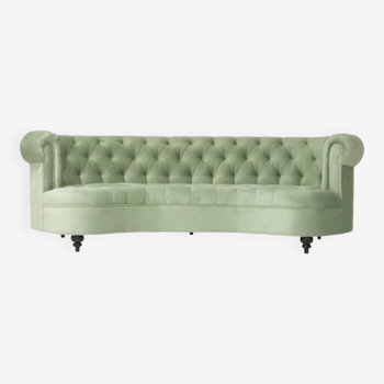 Canapé Chesterfield Velours Vert