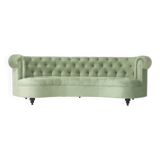 Canapé Chesterfield Velours Vert