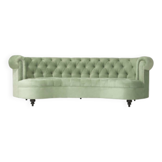 Canapé Chesterfield Velours Vert