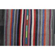 1970s Vintage Turkish Oushak Handmade Wool Cotton Red Runner Rug 95x252
