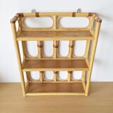 Vintage rattan shelf