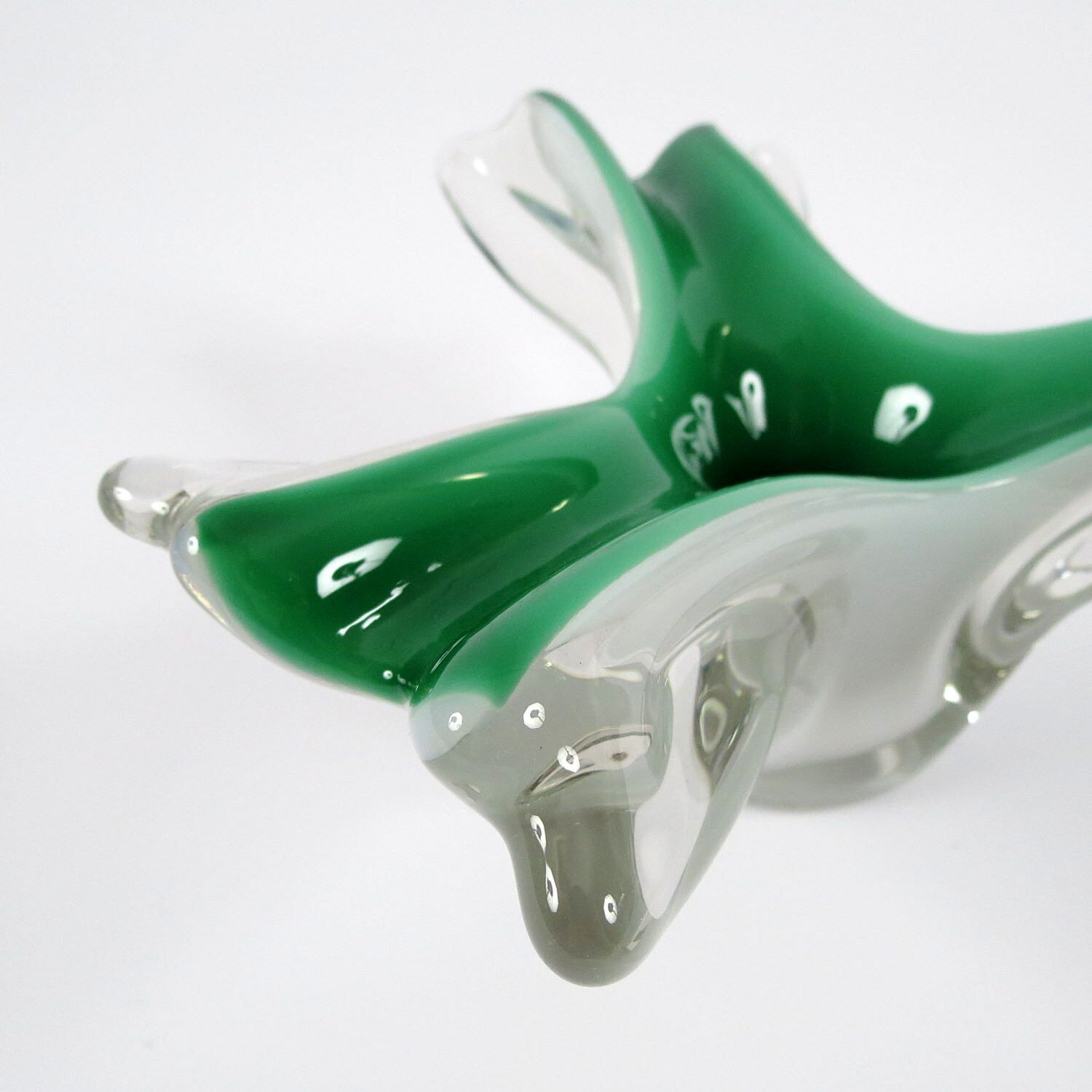 Sommerso Murano glass bowl, 1960s