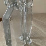 Vintage soliflore vase in molded/pressed glass paste