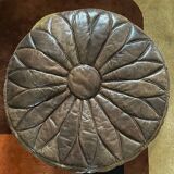 Pouf en cuir 1970