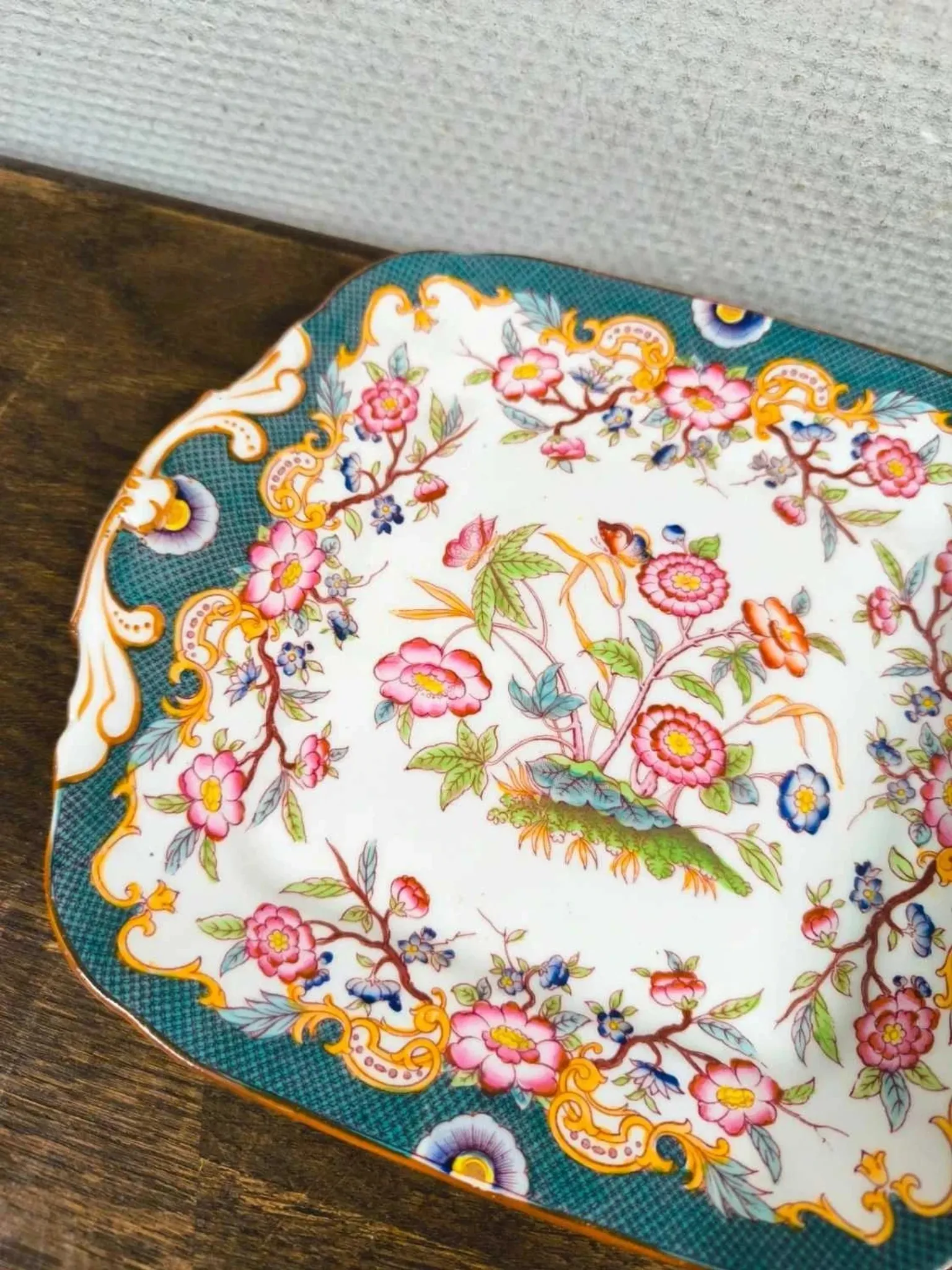 Minton cake dish Sarreguemines