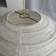 Suspension in rattan and natural japanese linen lantern shape h70 d50