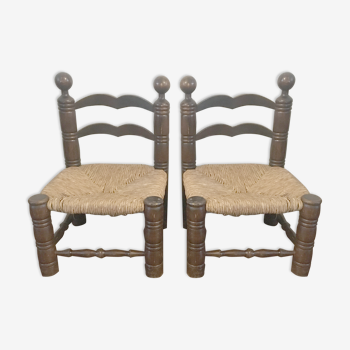 Pair of low art deco chairs