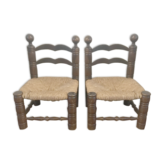 Pair of low art deco chairs