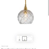 Cut crystal pendant light