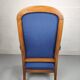 Armchair voltaire blue fabric