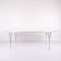 Super Ellipse dining table - Model B614 - white laminate - Piet Hein, Bruno Mathsson & Arne Jacobsen - Fritz Hansen