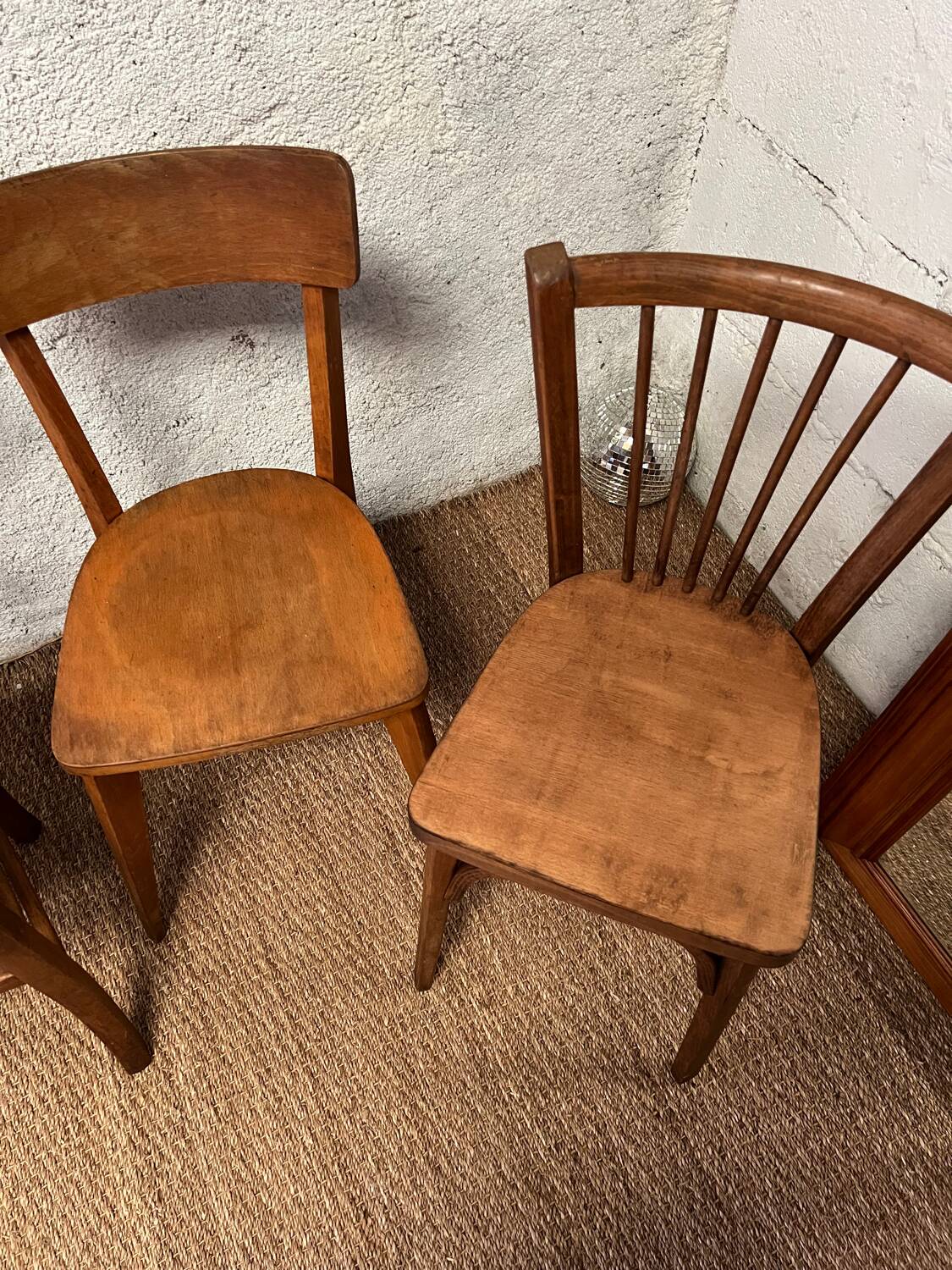 4 vintage bistro chairs