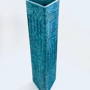 Art Ceramics Sgraffito Triangular Vase by Alvino Bagni for Raymor, 1960s