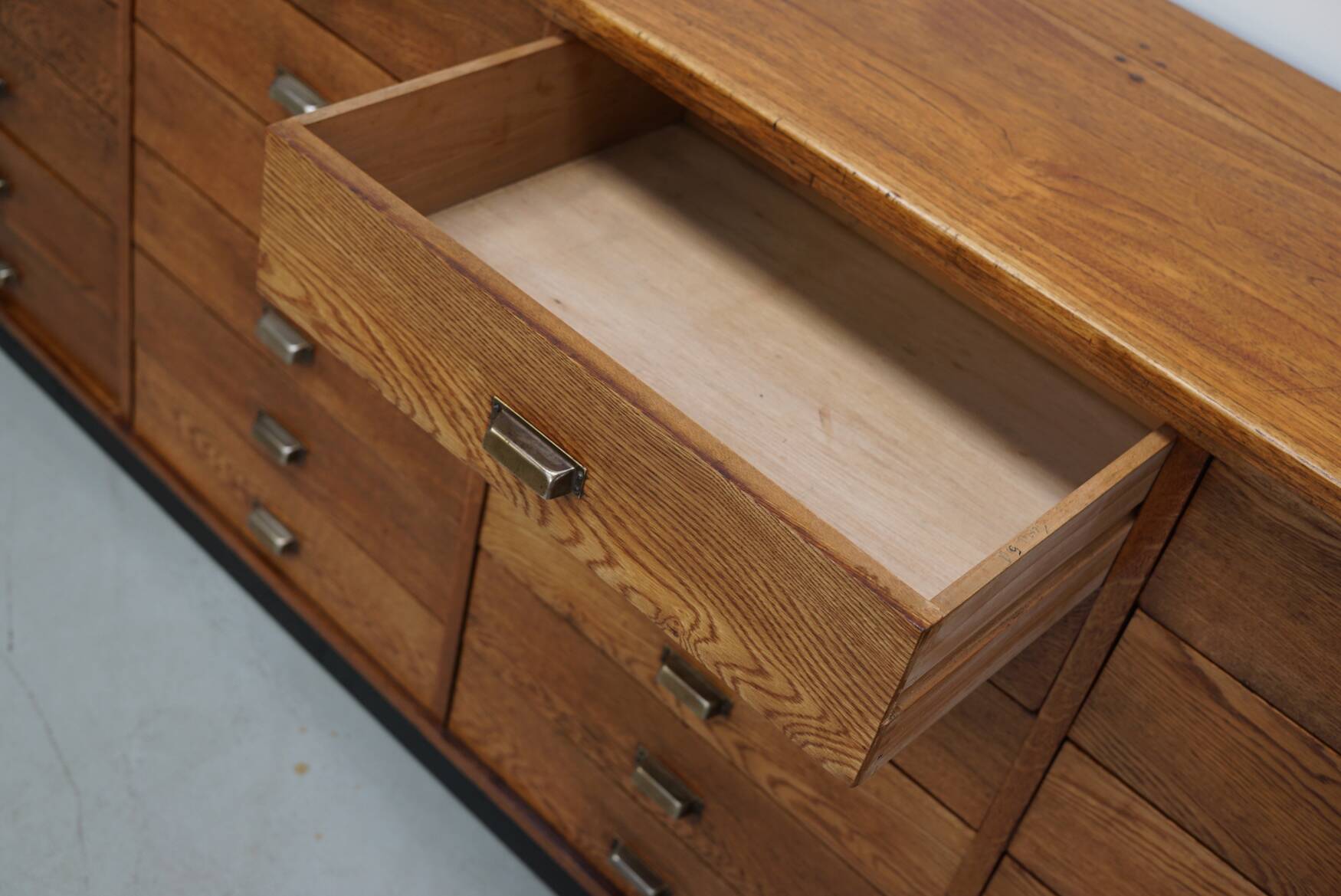 Dutch Oak Apothecary / Filing Cabinet or Sideboard, 1950s