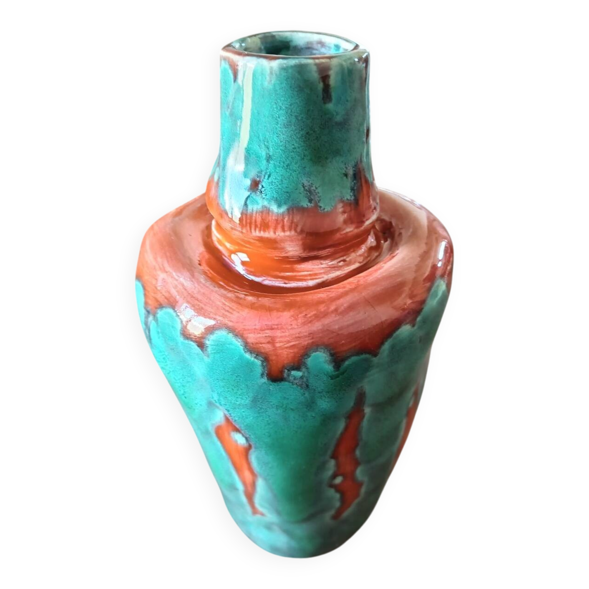 Vase Vallauris signed Malou