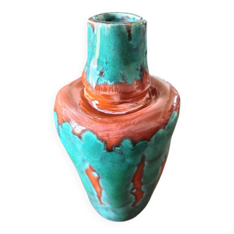 Vase Vallauris signed Malou