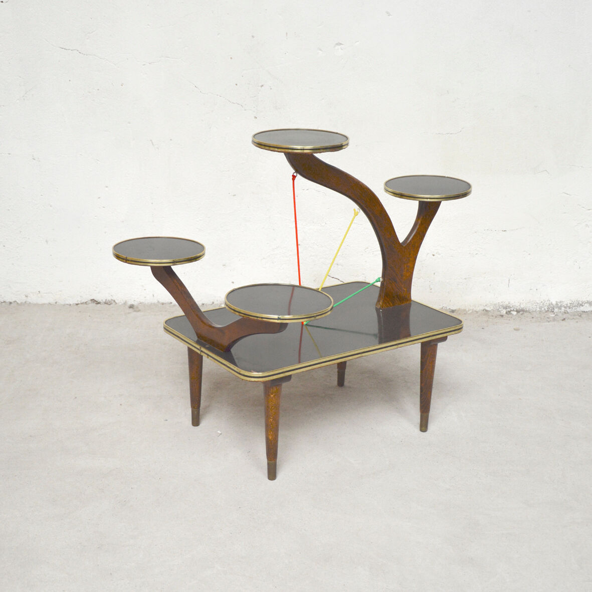 Black plant holder table, 1960