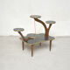 Table porte-plantes noir, 1960