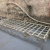 Vintage wrought iron daybed