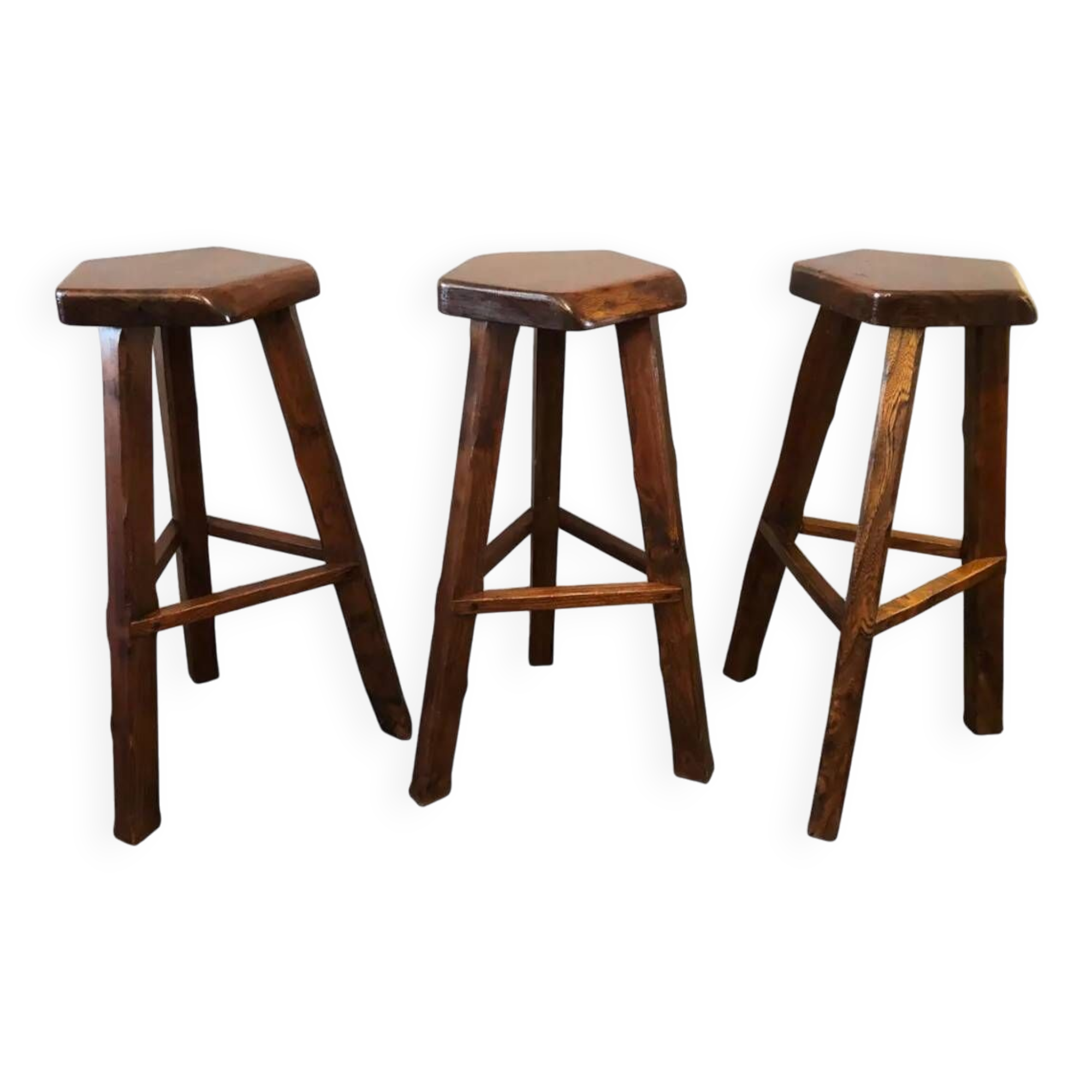 3 tripod bar stools