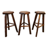 3 tripod bar stools