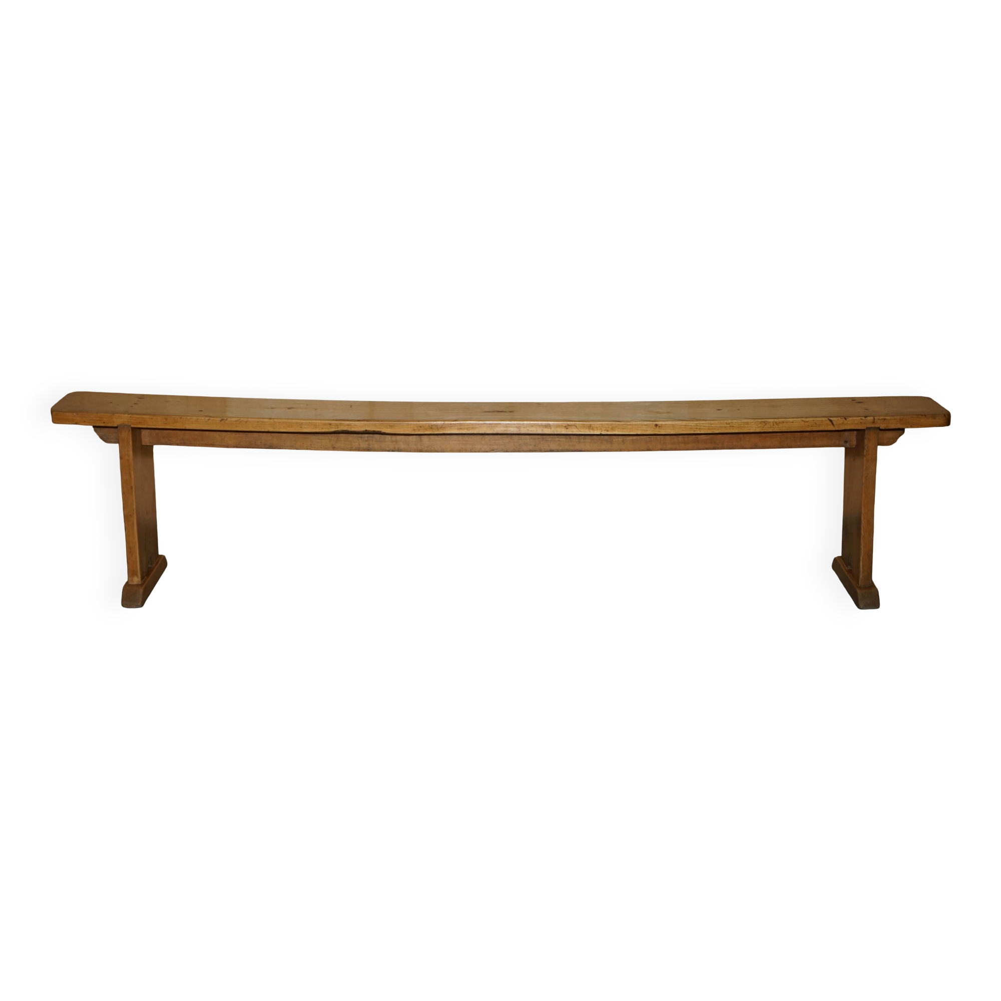 Paire de bancs victorienne en chêne