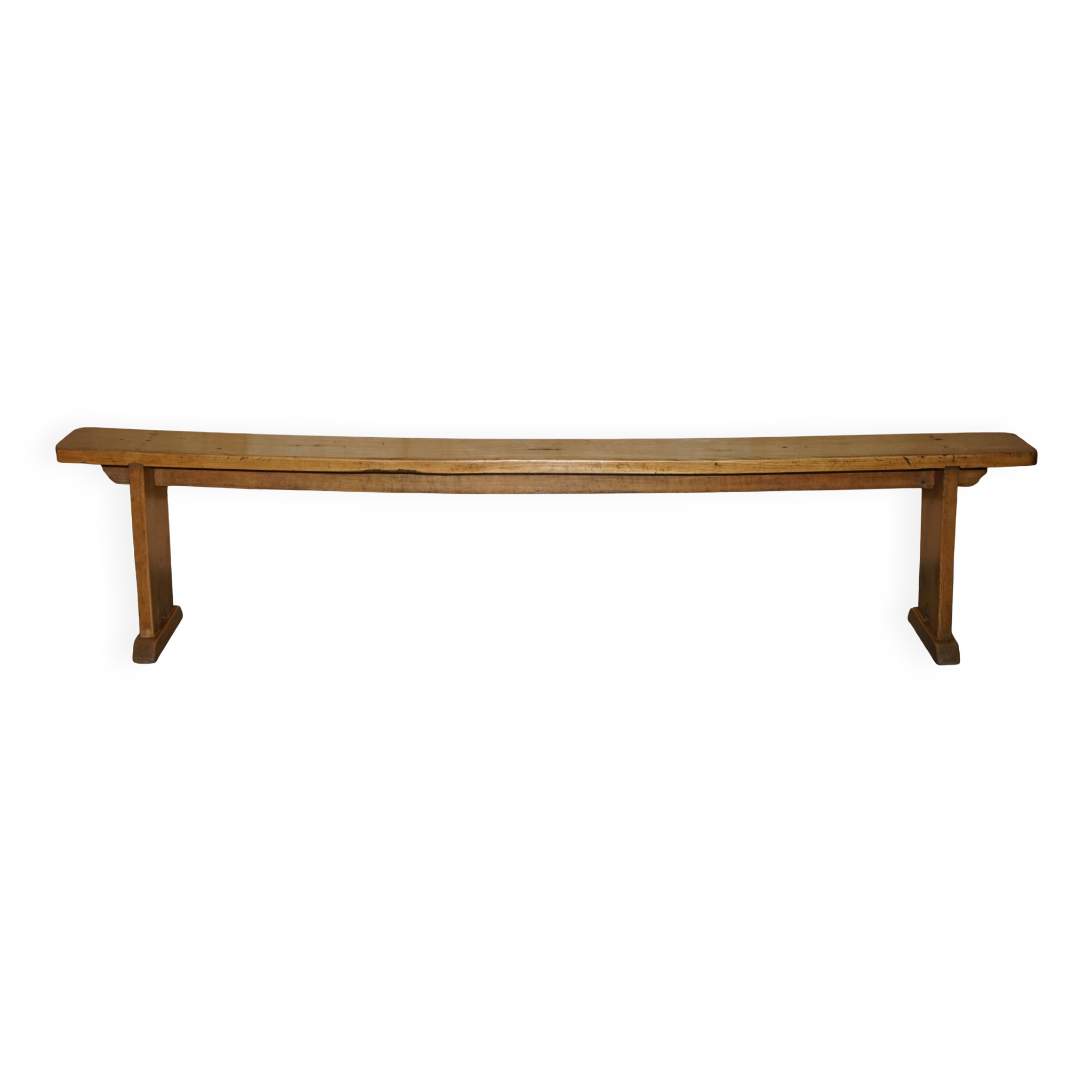 Paire de bancs victorienne en chêne