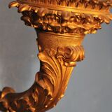 Pair of wall light  bronze "Torches / torches" early twentieth century