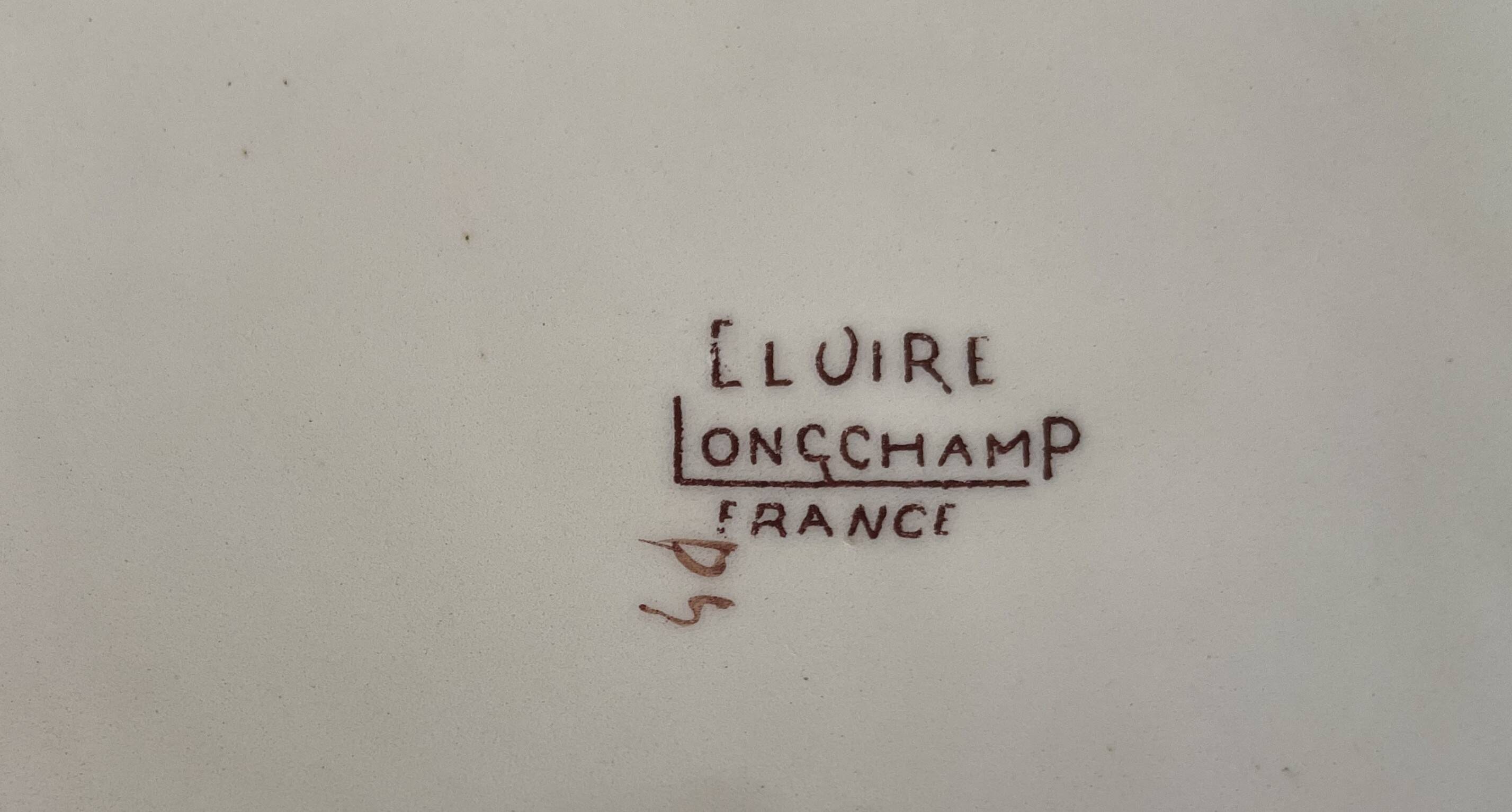 Antique Longchamp earthenware salad bowl