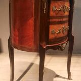 Commode tambour à porte  en plaquage