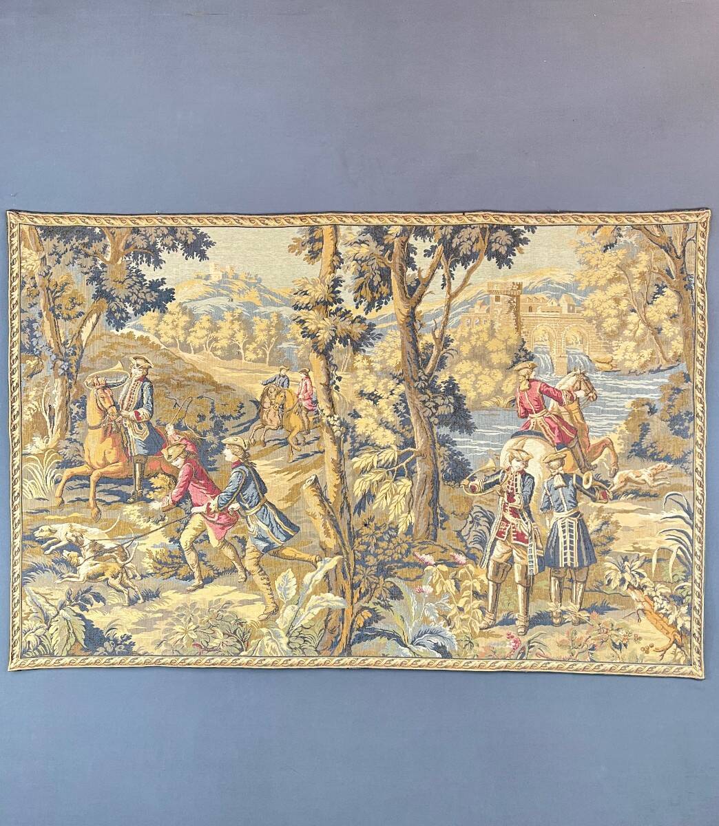 Wall Tapestry, Hunting Scene, 20th Century