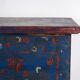 Antique navy blue trunk with floral details (c.1920) #94