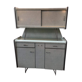Buffet formica 50s almond green