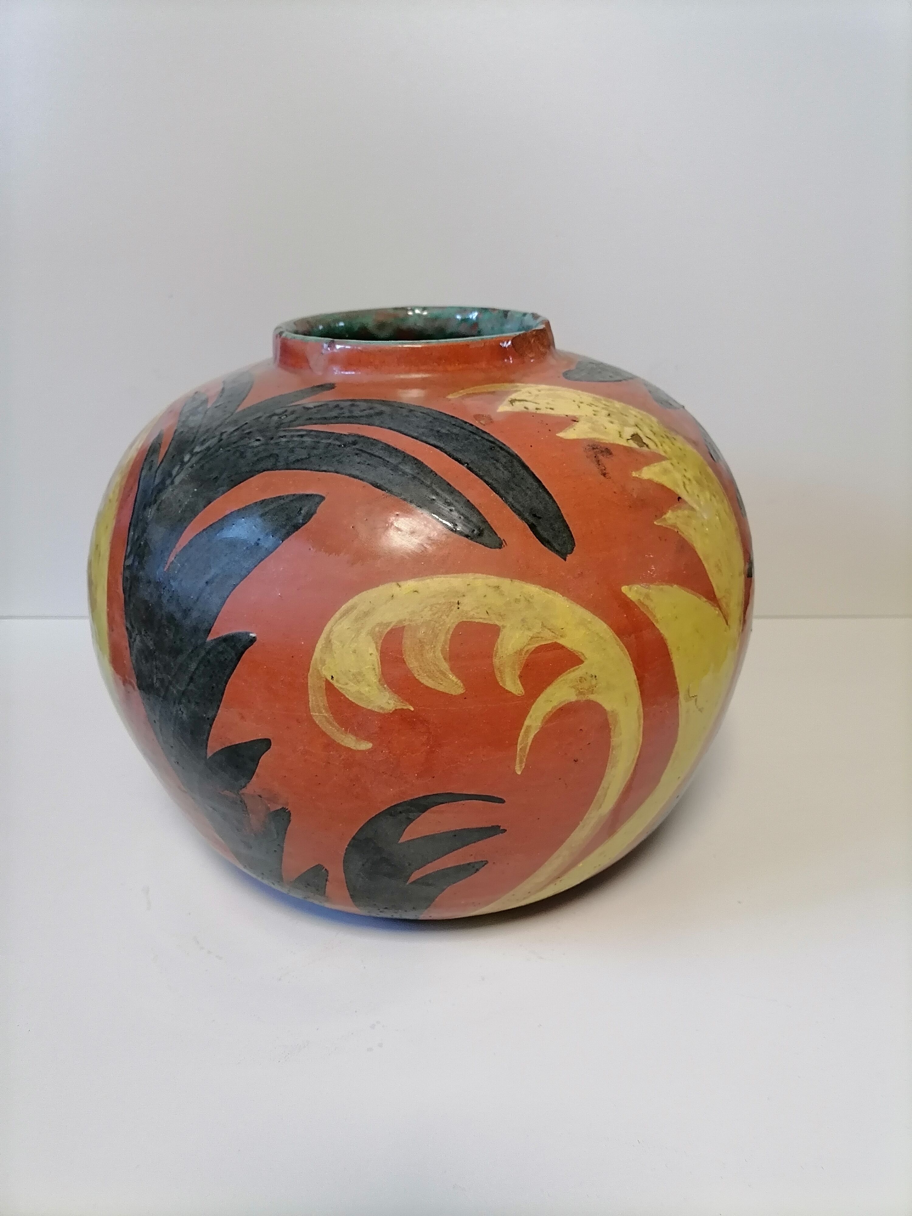 ceramic ball vase