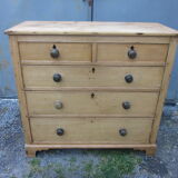 Antique pine chest of drawers