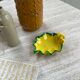 Ceramic yellow vallauris dish