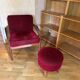 Sofa set with armchair and pouf by Arne Vodder for Glostrup.