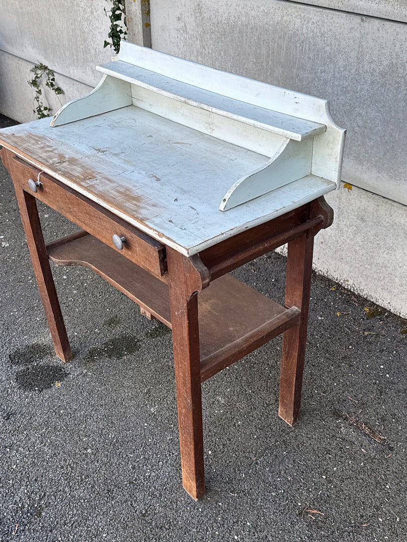 School desk - Hairdresser - Wood - Furniture - Vintage charm