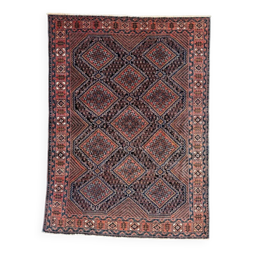 Vintage Kamseh rug 147x203 cm, medium, tribal oriental carpet 2542