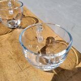 Quintet transparent glass coffee cups
