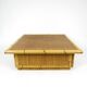 Bamboo and rattan coffee table, 1970s