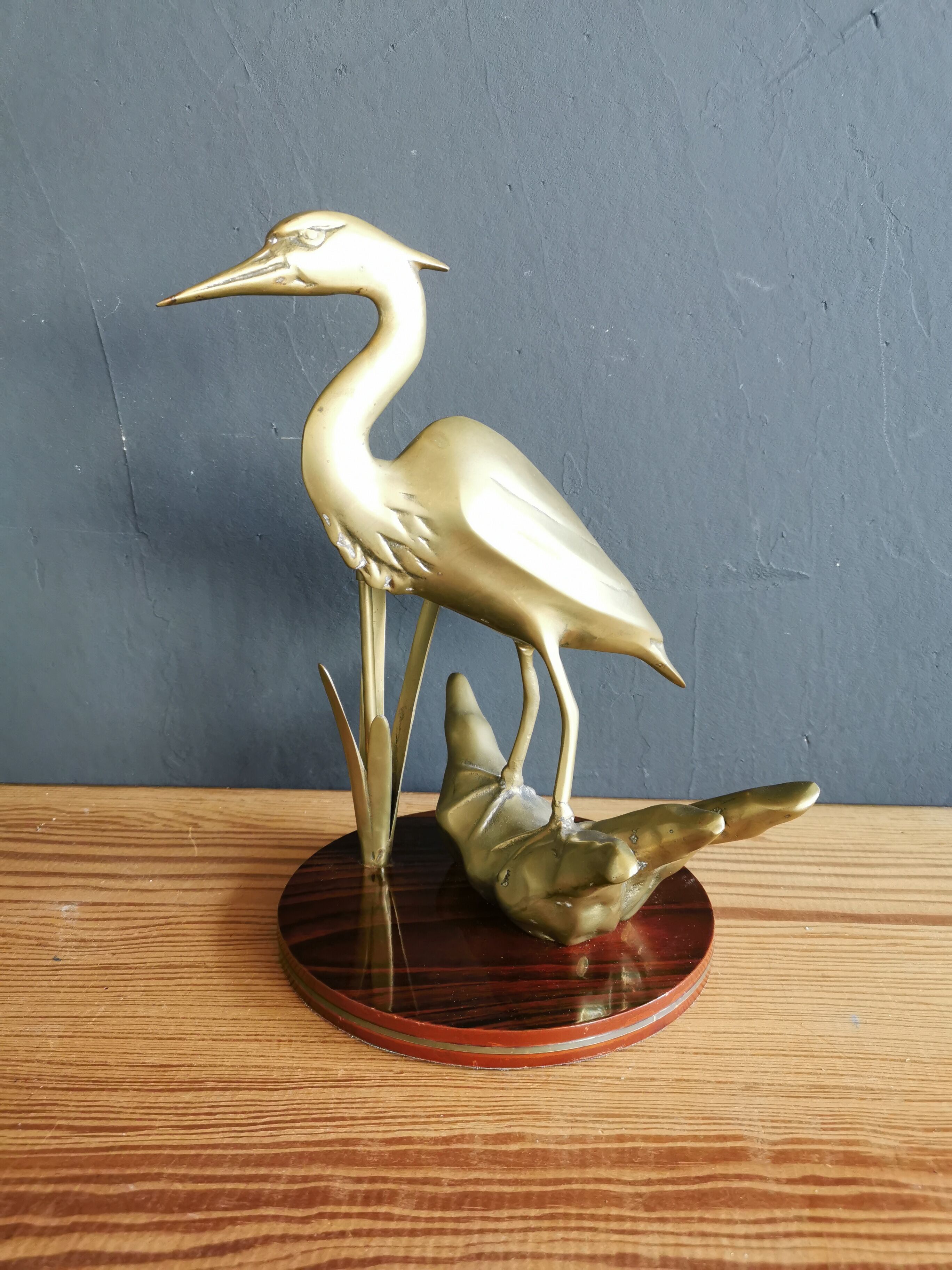 Brass heron