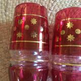 Set of 3 glasses and 1 pitcher