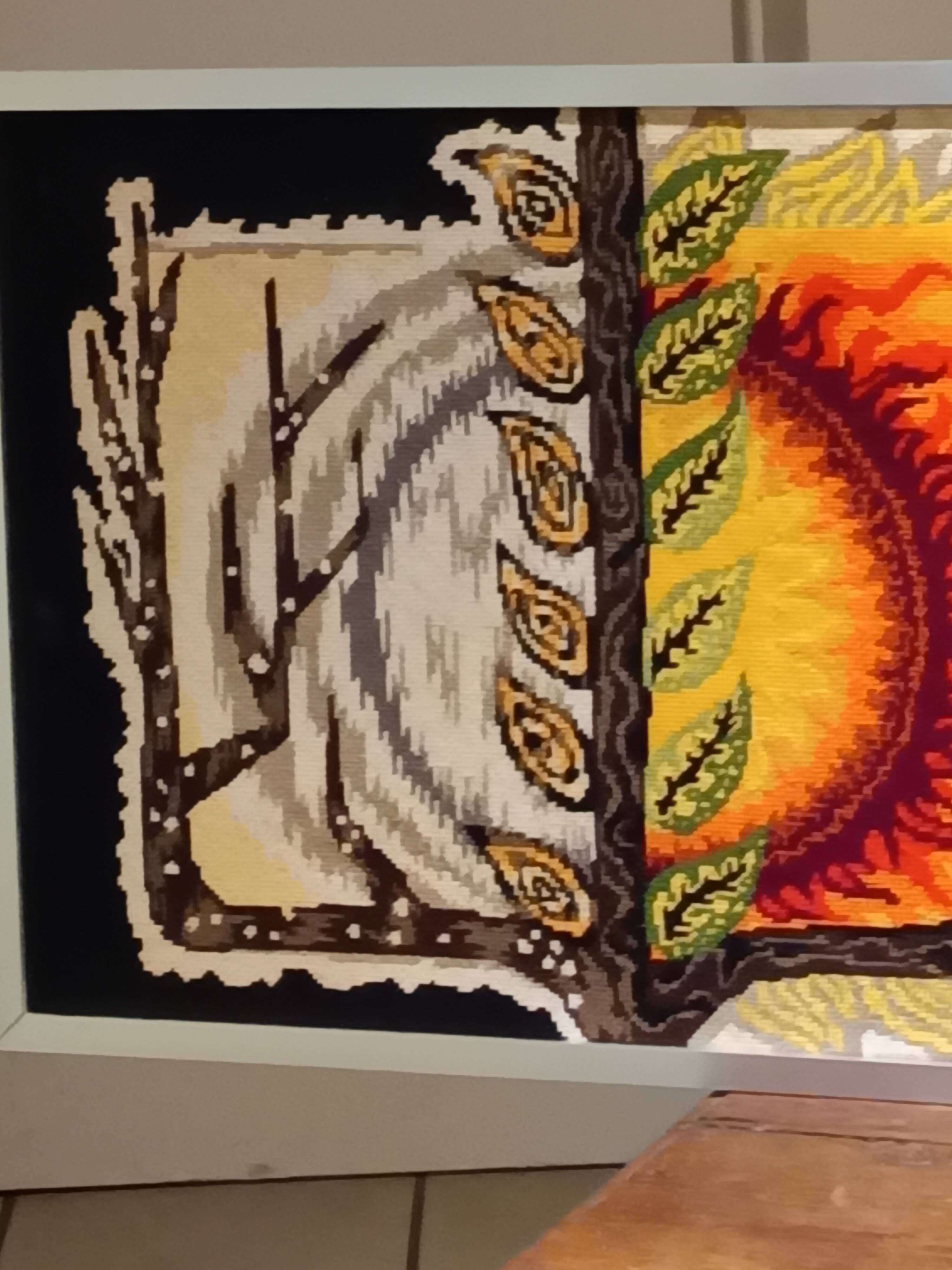 Tapisserie murale "Solstice" en laine fait main Steiner Frères