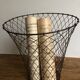 Woven yarn paper basket, office accessory