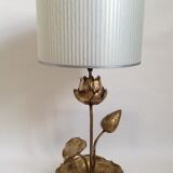 Table lamp "lotus flower" style hollywood regency