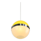 Lampe à Suspension Jaune Space Age, Italie, 1970s